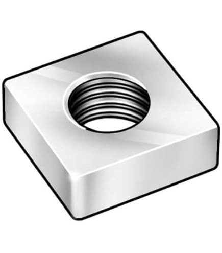 Square Nut, 1/4-20, 7/16 W, Steel, ZP, PK100: Amazon.com